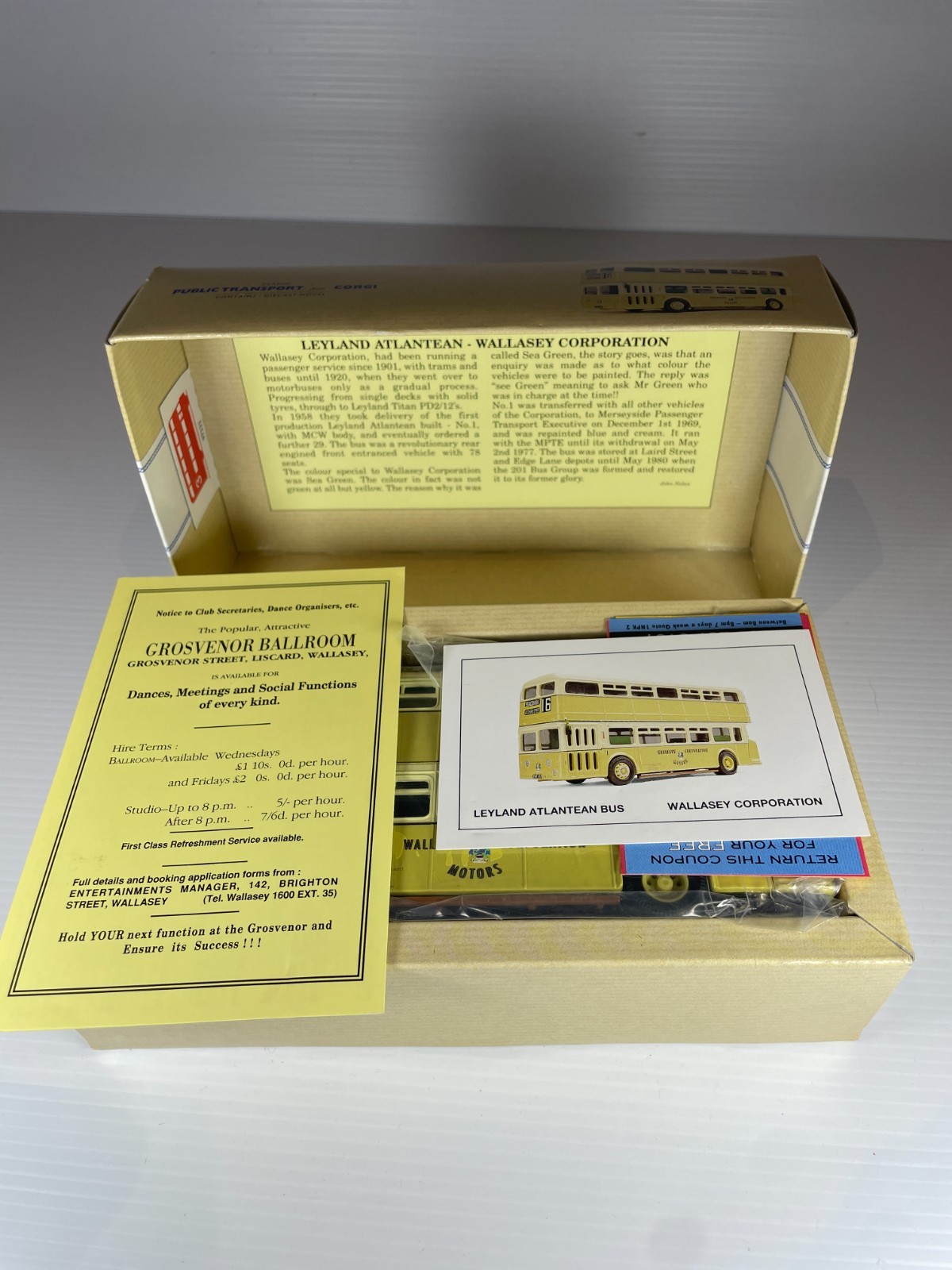 Corgi Classics 1:50 97232 Leyland Atlantean Wallasey Corporation Bus Item Boxed.