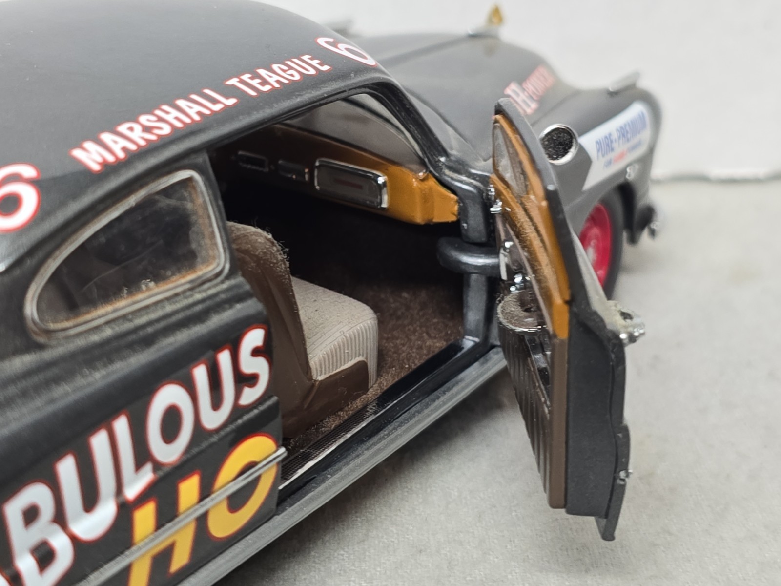 Franklin Mint Fabulous Hudson Hornet #6 Masshall Teague Gray