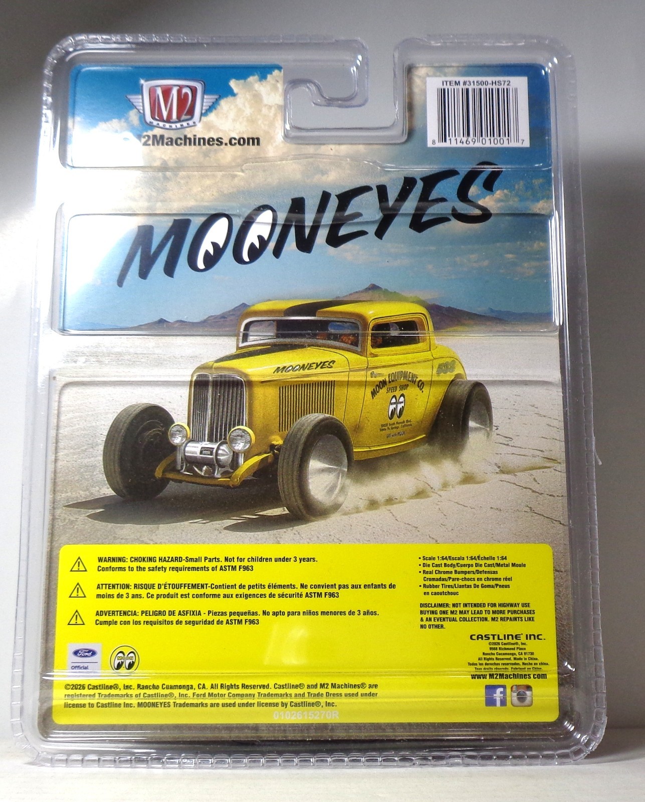 Mooneyes 1932 Ford 3-Window Coupe Hobby Exclusive M2 HS72 Limited Edition 4,400