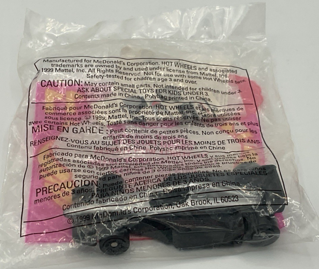 McDonald’s Happy Meal Toy Hot Wheels McLaren Grand Prix #11 1999 NEW SEALED