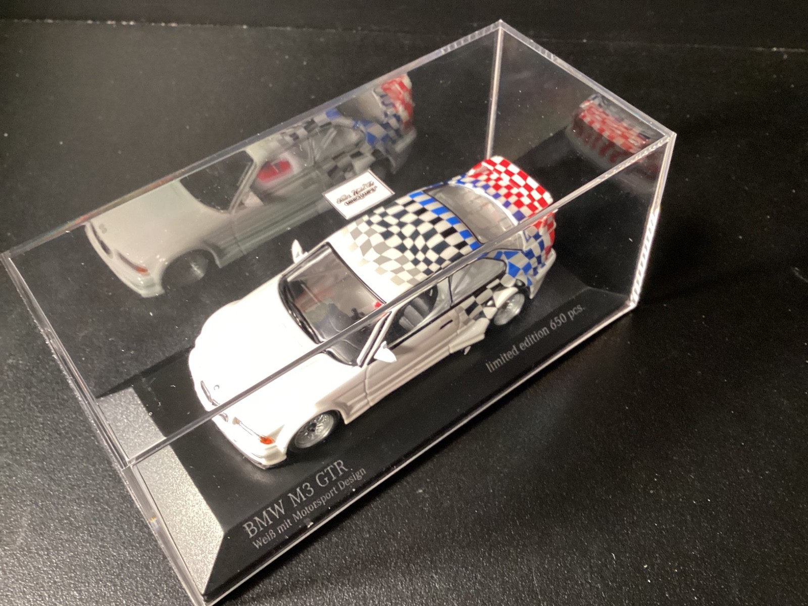 BMW M3 GTR E36 Motorsport 1993 Minichamps Rare Limited in scale 1/43
