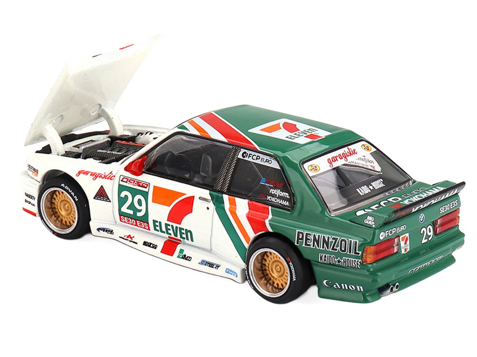 BMW M3 “KAIDO WORKS LARRY CHEN V1” #29 “KAIDO HOUSE” 1/64 BY MINI GT KHMG217