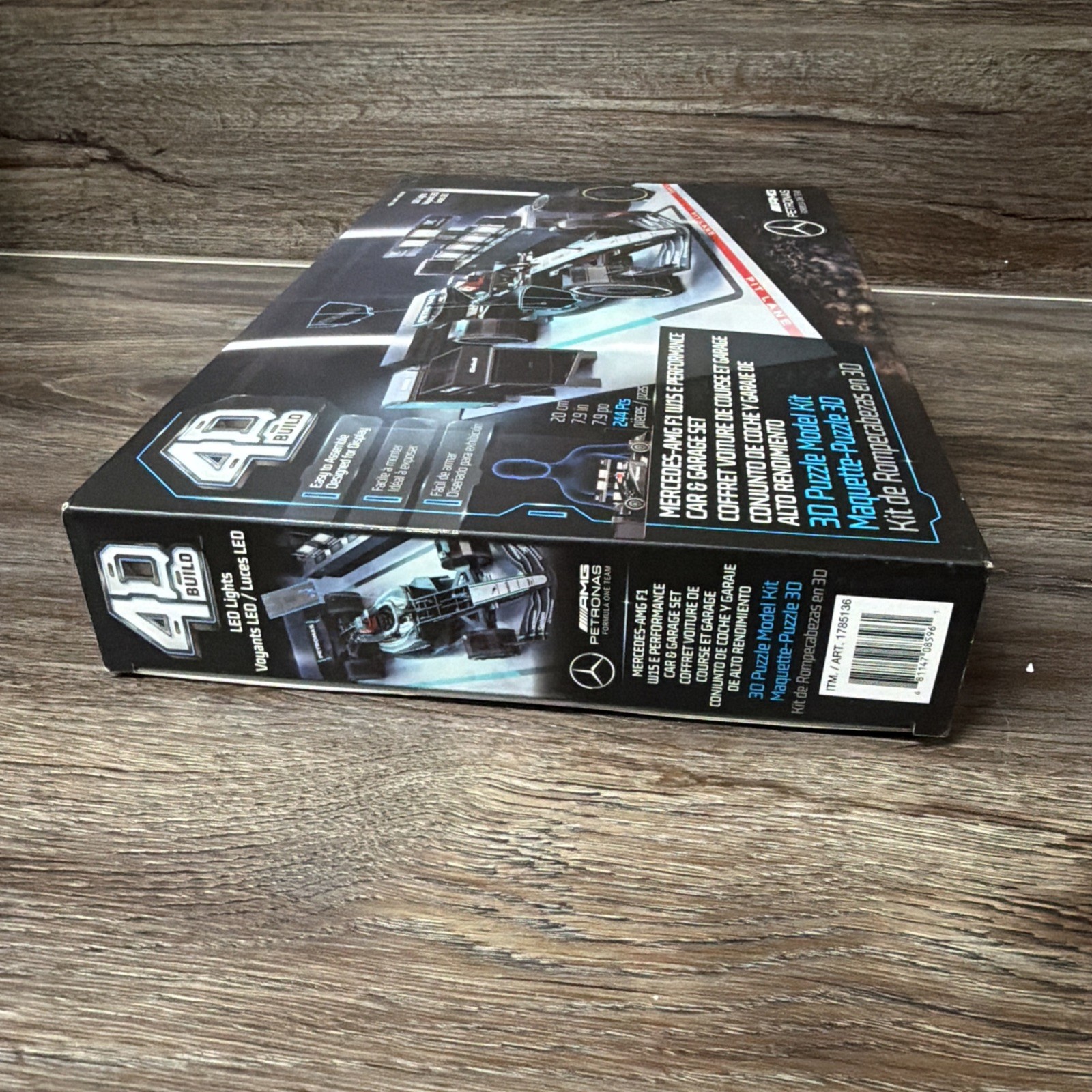 4D Build Mercedes AMG Petronas F1 W15 Garage Set 244pc LED Lights New Sealed