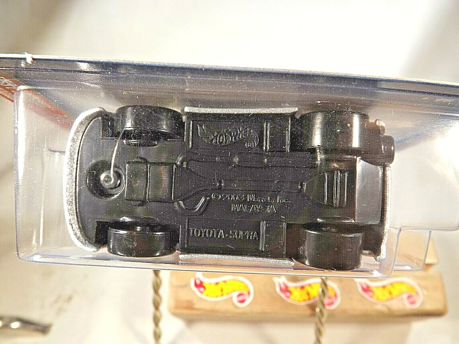 2004 Hot Wheels #8 First Editions ‘Tooned TOYOTA SUPRA Silver Black-Base Variant
