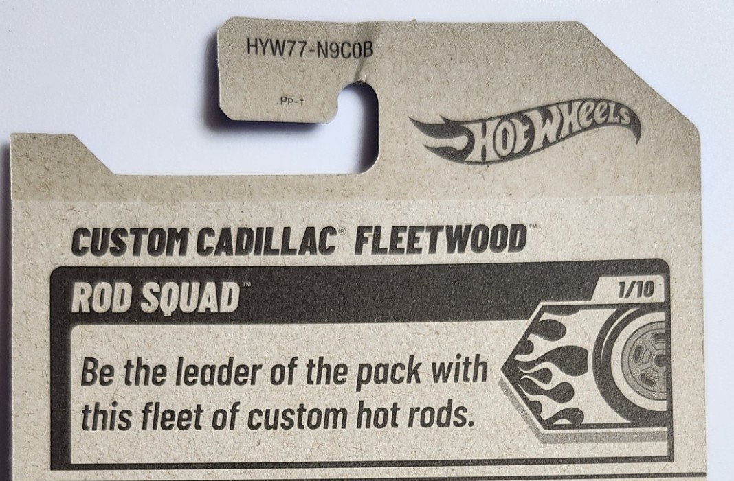 Custom Cadillac Fleetwood in Black with Gold : Rod Squad : Hot Wheels 1:64 HYW77