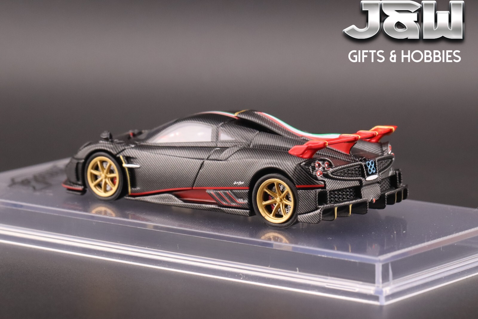 CM Model Pagani Imola Full Dry Carbon Black 1/64