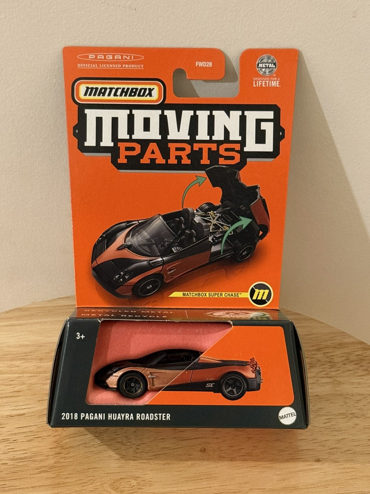 Matchbox 2018 Pagani Huayra Roadster 51/54 – Super Chase – 2024 Moving Parts A