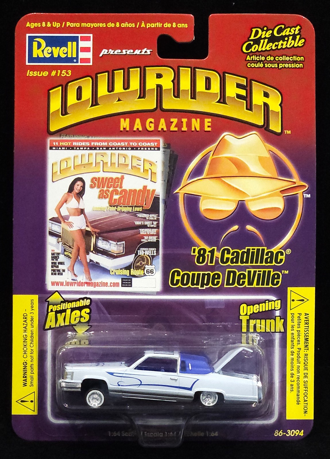 Revell 81 1981 Cadillac Coupe Deville Lowrider Magazine Detailed Collectible Car