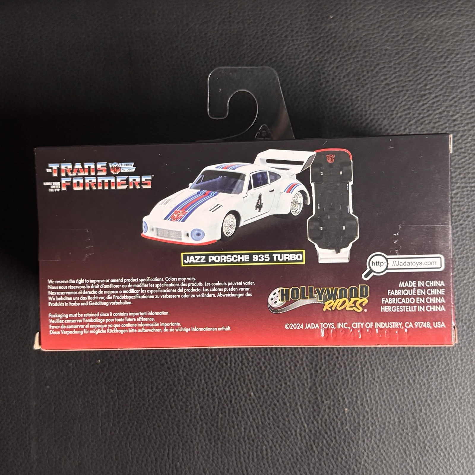 JADA – PORSCHE 935 TURBO #4 Jazz “TRANSFORMERS” 1/32 Diecast Model Car 34793