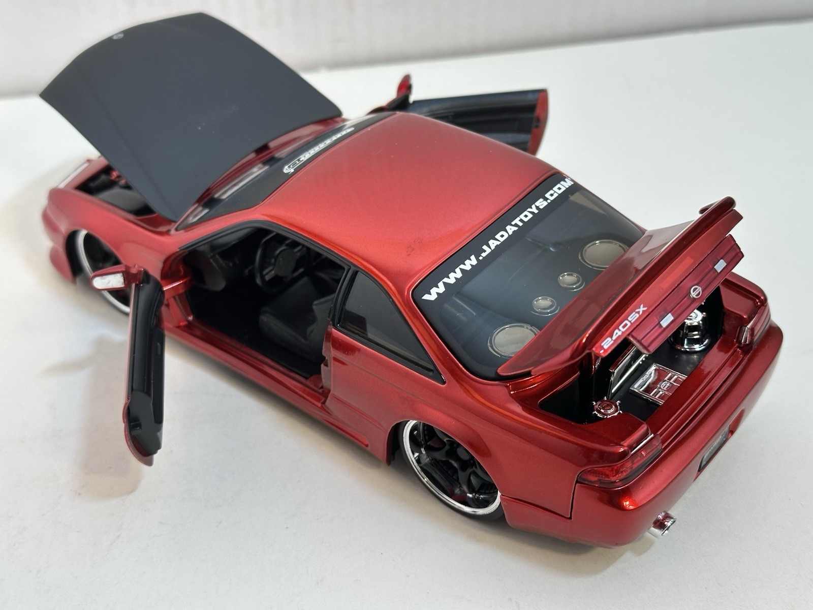 JADA OPTION D 1998 NISSAN 240SX (S-14) RED 1:24 DIECAST MODEL CAR NEW NO BOX