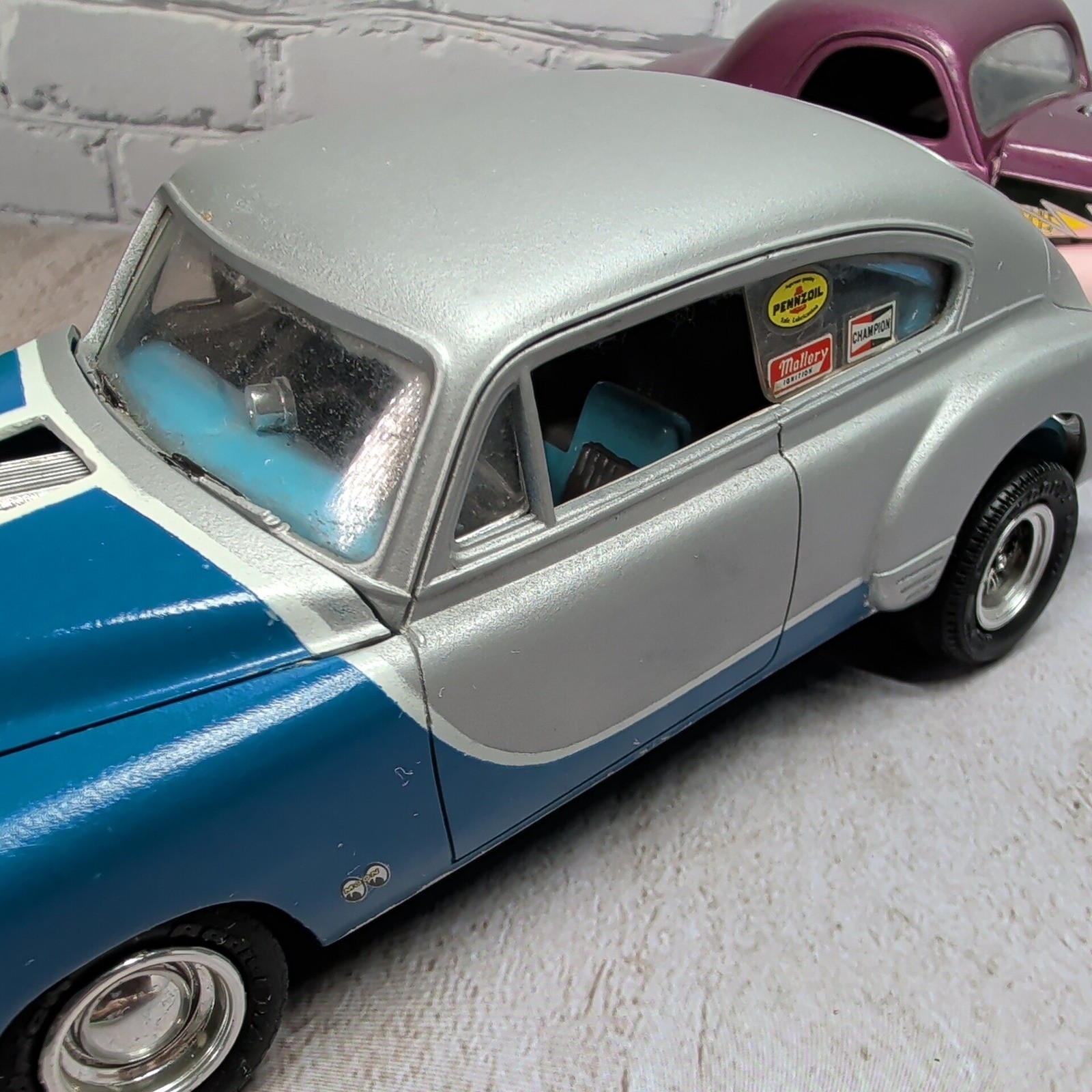 Built Custom Hot Rod Model Car Lot Willys Coupe & Chevy Drag Style