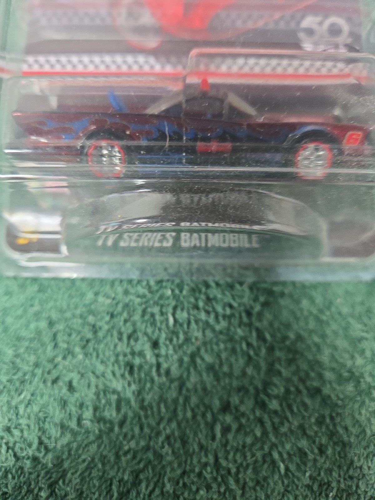 1)Hot wheels 50th Anniversary Mail-in Collector…TV Series Batmobile…Unopened