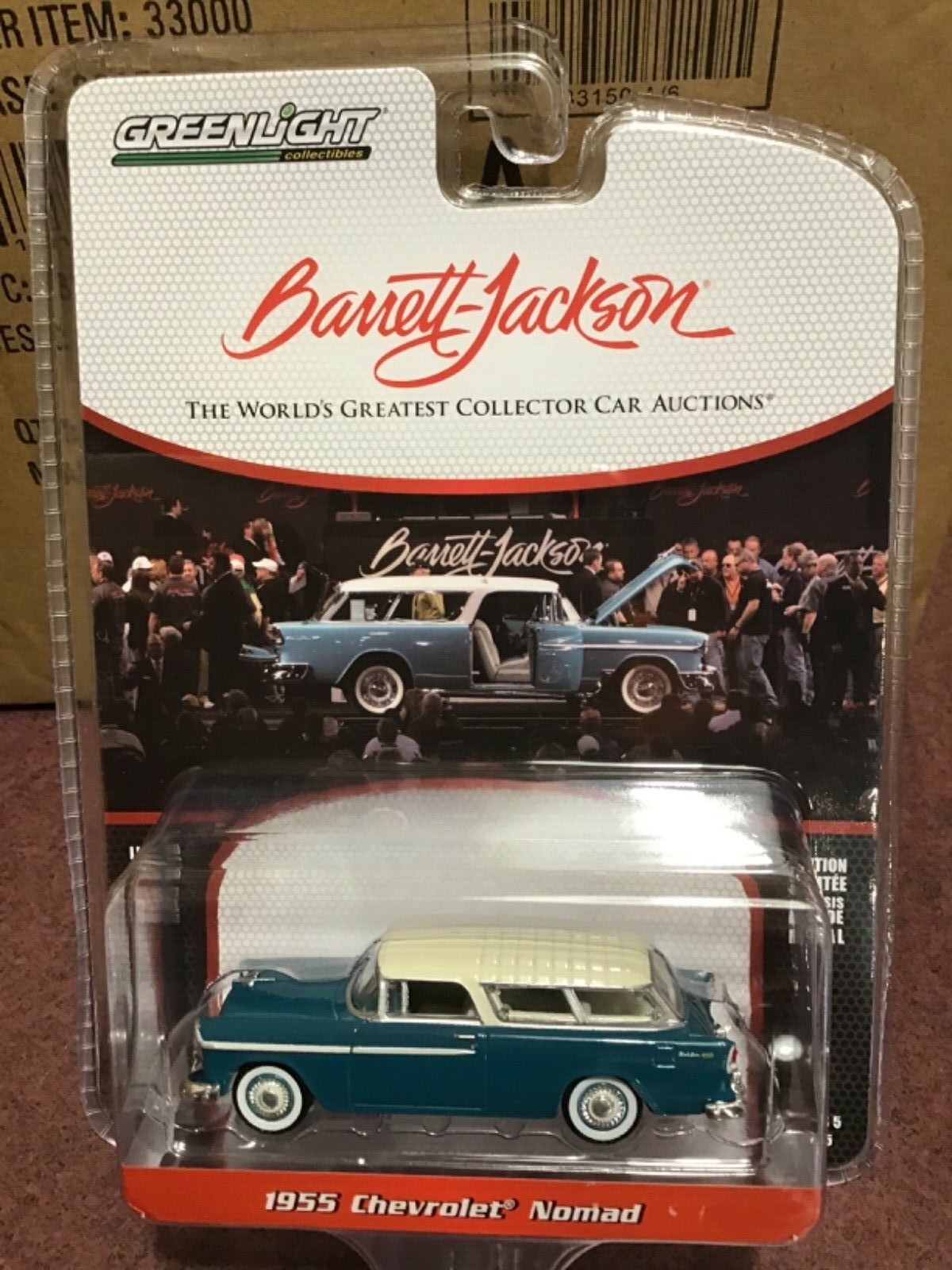 Greenlight Barrett-Jackson 1955 Chevrolet Nomad Wagon Lot #935