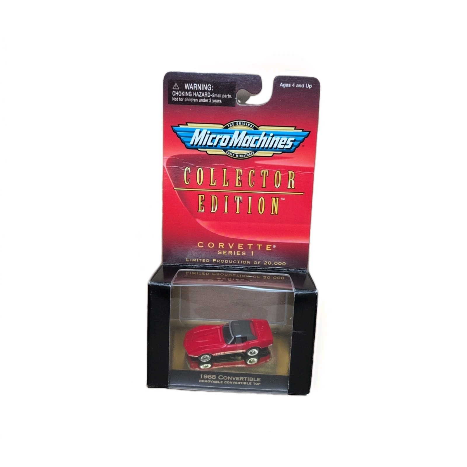 1998 Micro Machines Corvette Series 1 1968 Red Convertible Removable Top Galoob