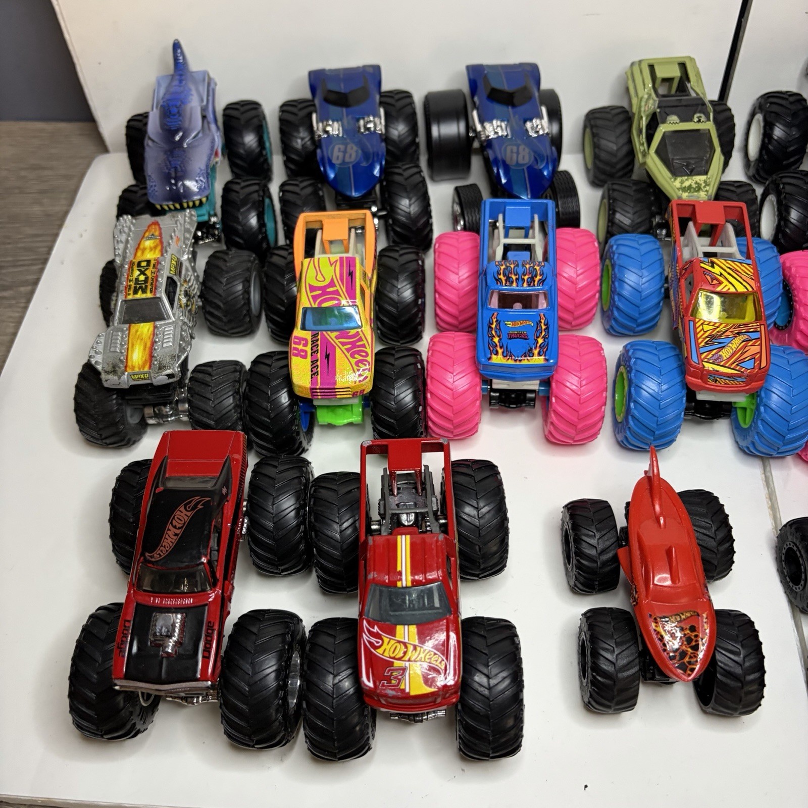 Lot of 24 Hot Wheels Monster Trucks 1:64 Scale Diecast Mixed Variety Collection