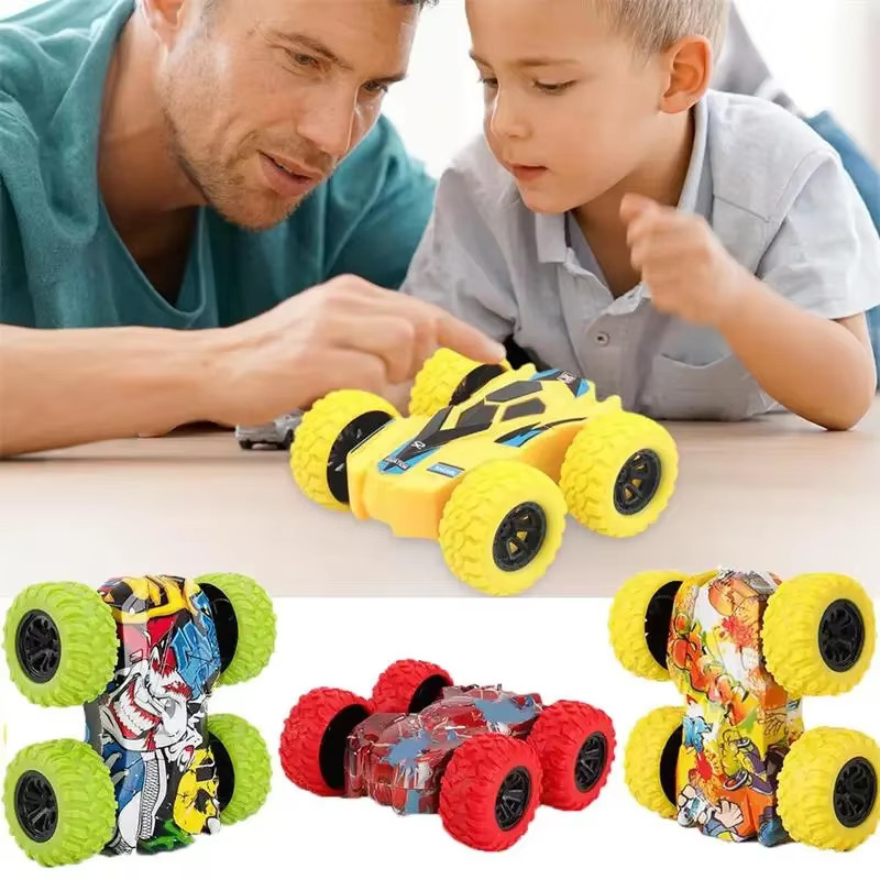 Children’S Toy Car Fun Double-Sided Car Inertial Safety Anti-Collision Anti-Fall