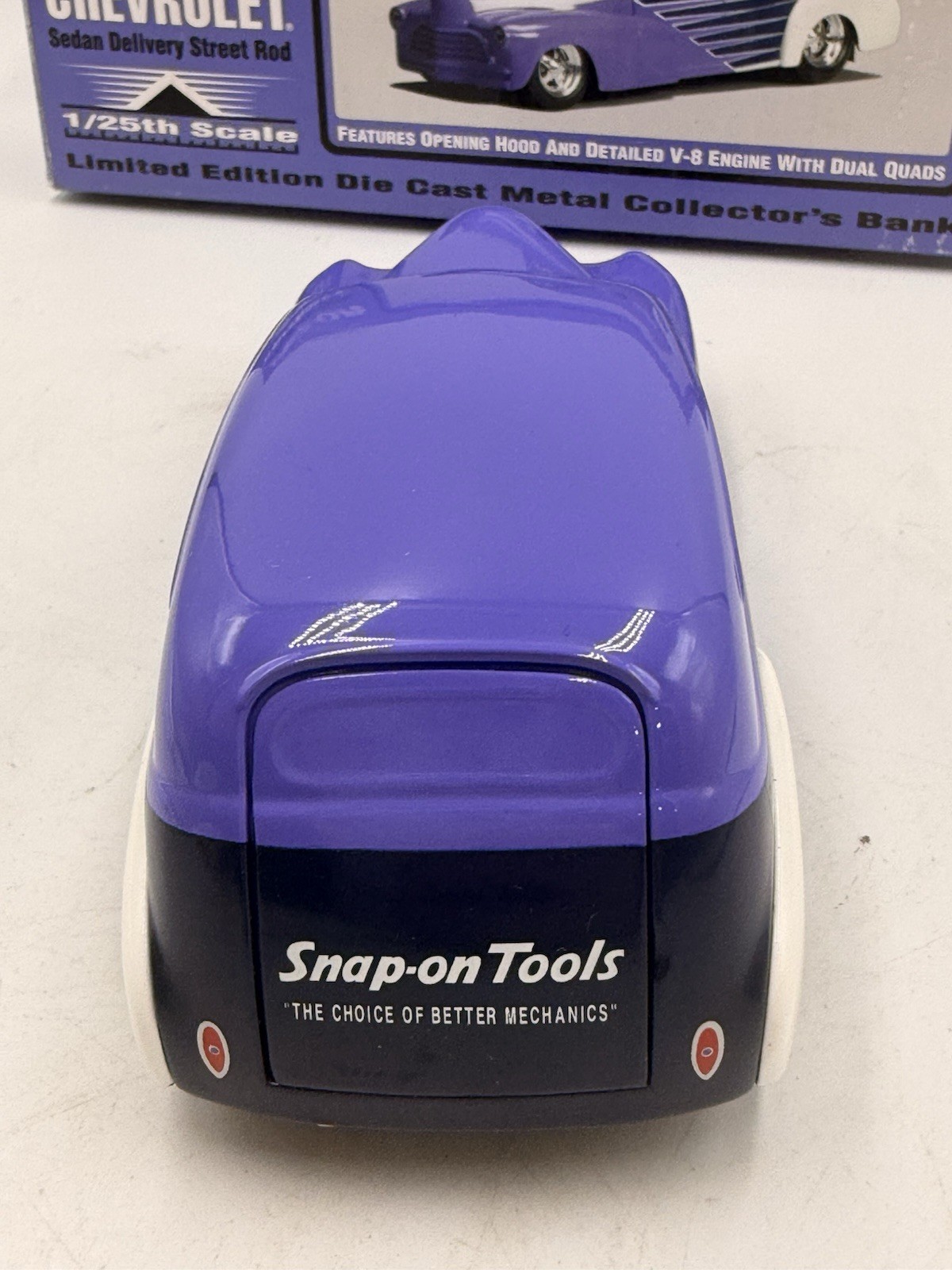 Snap-On Tools 1946 Chevrolet Street Rod Die Cast Bank 1:25 Scale in Box New