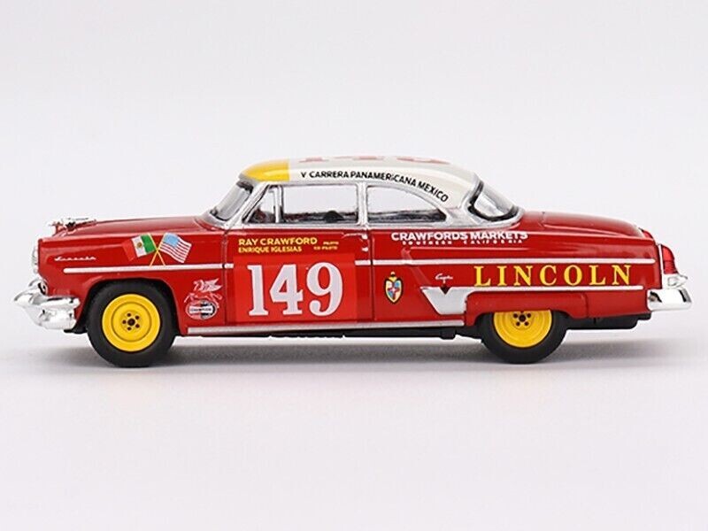 MINI GT 1:64 Lincoln Capri 1954 Carrera Panamericana Class Winner #149 Model 611