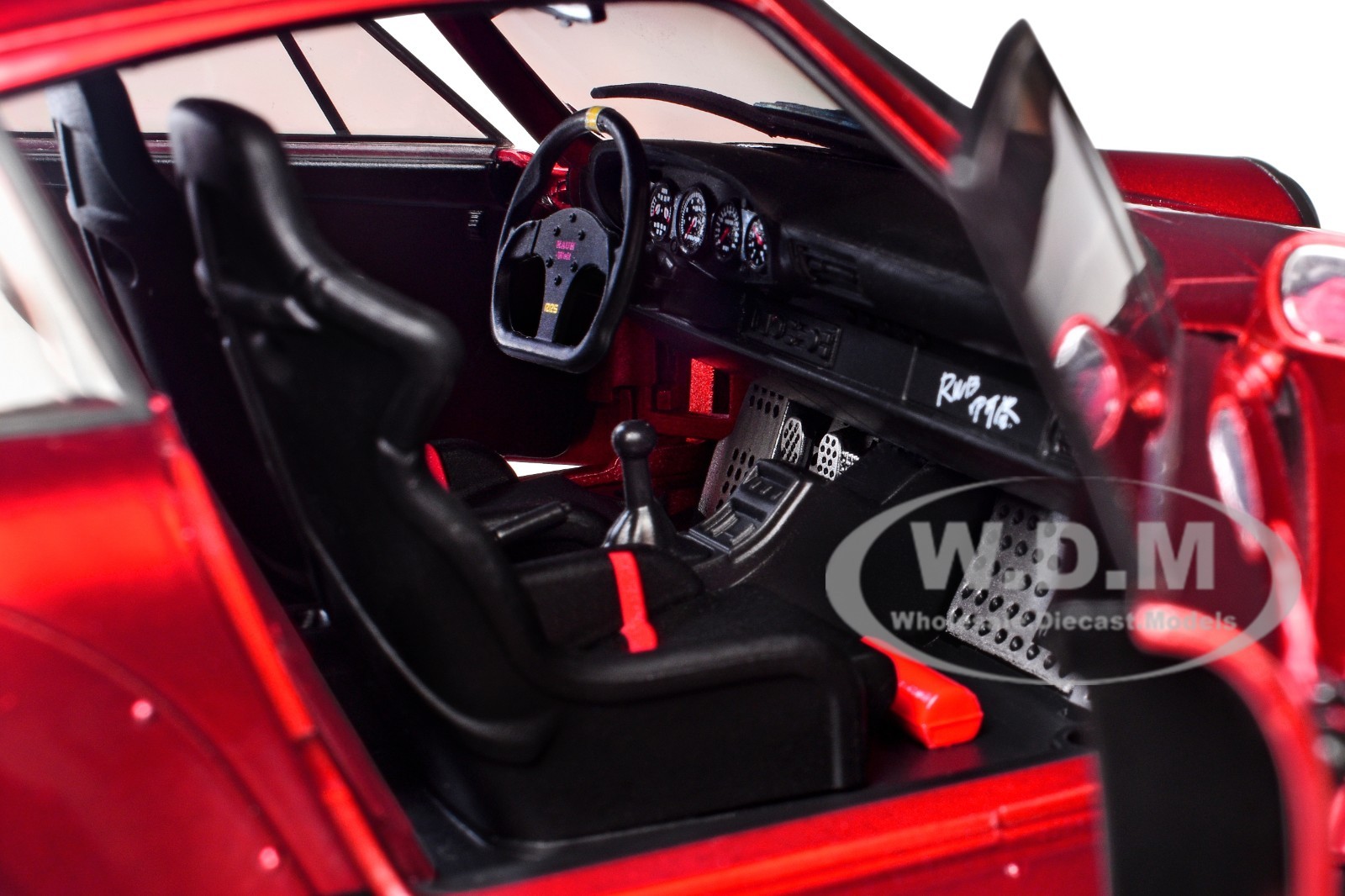 RWB BODY KIT RED METALLIC 1/18 DIECAST MODEL CAR BY JADA 35726