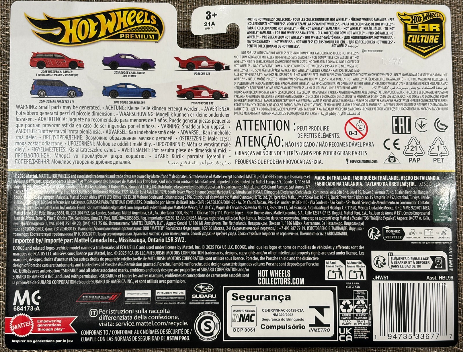 2026 Hot Wheels Car Culture 2 Pack Porsche 935 & 2018 Porsche 935, Free Shipping