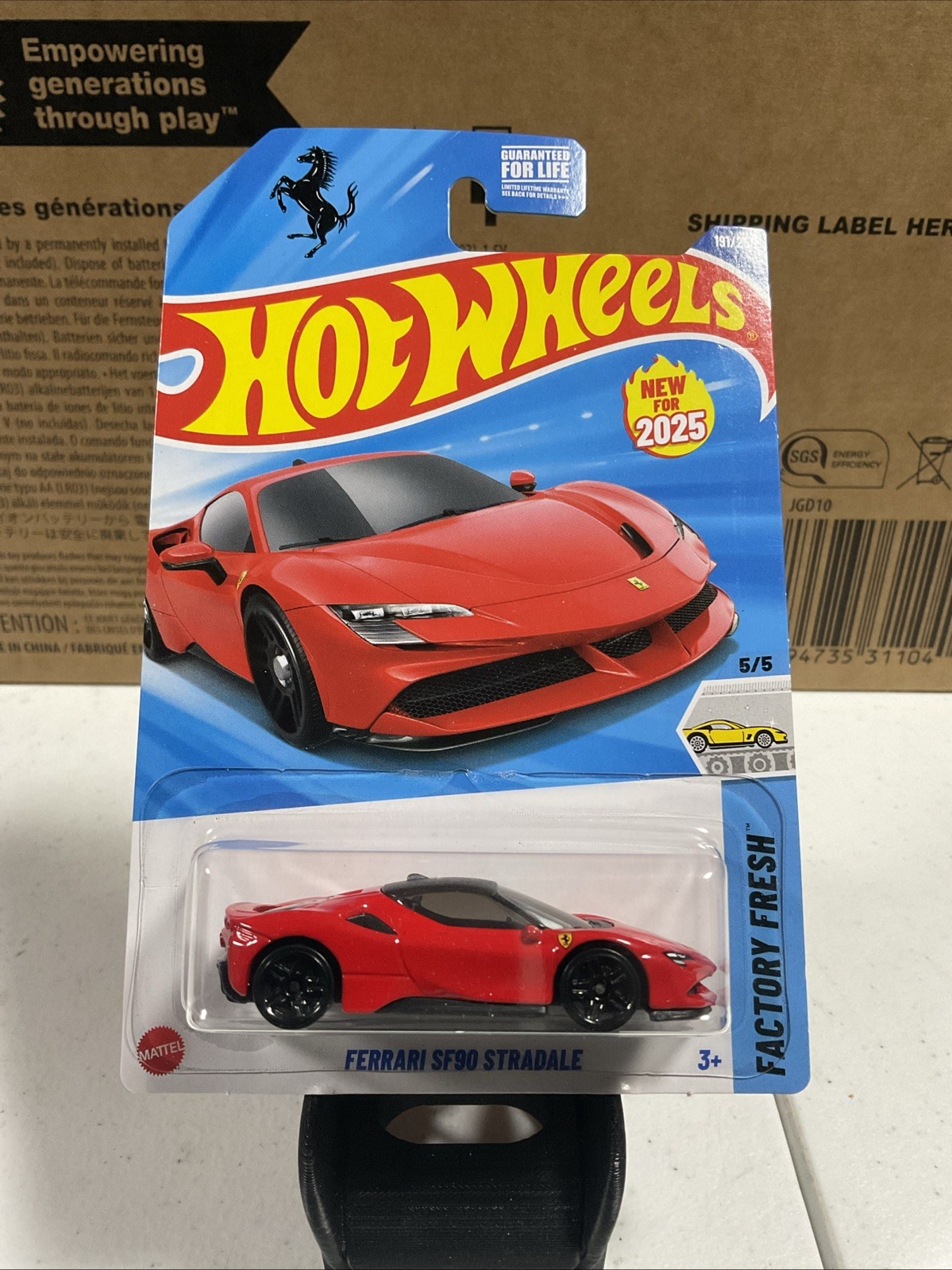 2025 Hot Wheels Ferrari SF90 Stradale Red Factory Fresh 191/250