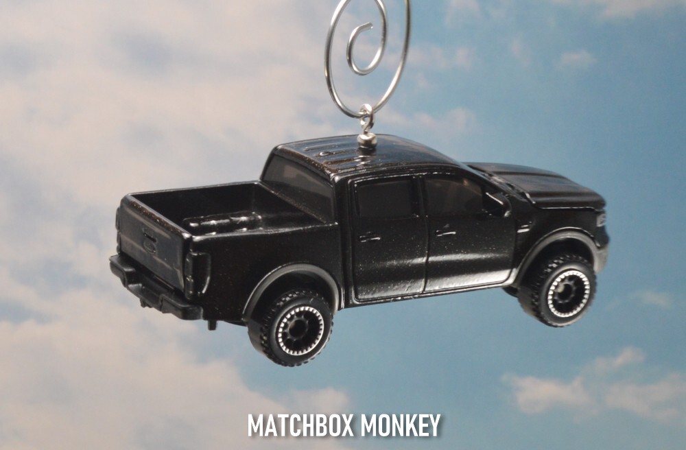 2019 Ford Ranger Pickup Truck Custom Christmas Tree Ornament 4X4 Adorno Black