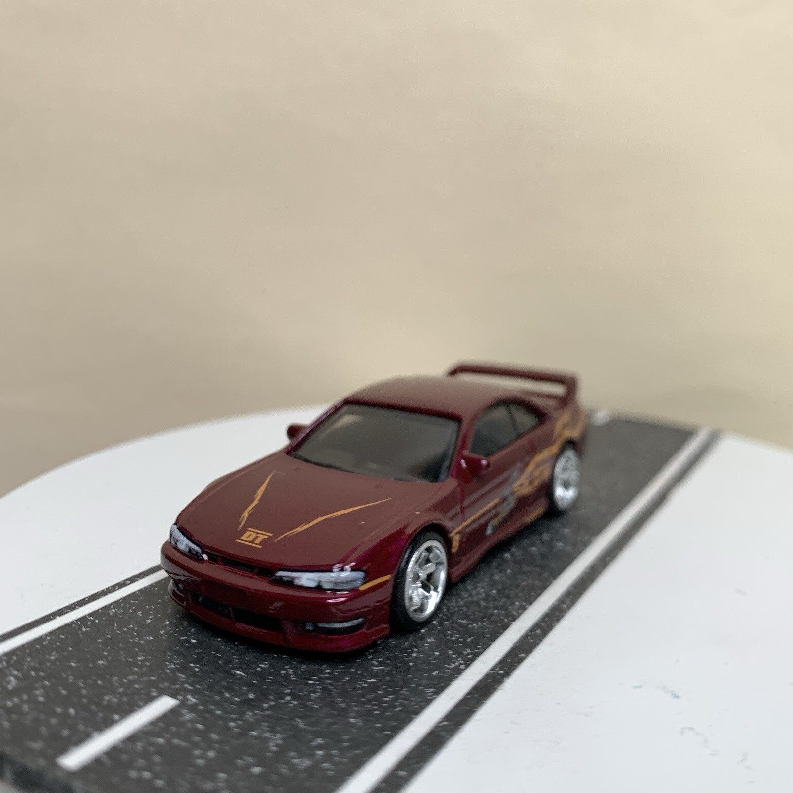 Hot Wheels Premium Fast & Furious 1997 Nissan 240SX S14 Dark Red w/6 Spoke NM