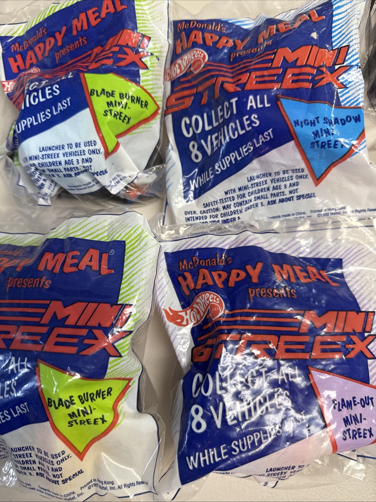 McDonald’s Hot Wheels Plastic Cars Lot 14 Various Years Sealed New