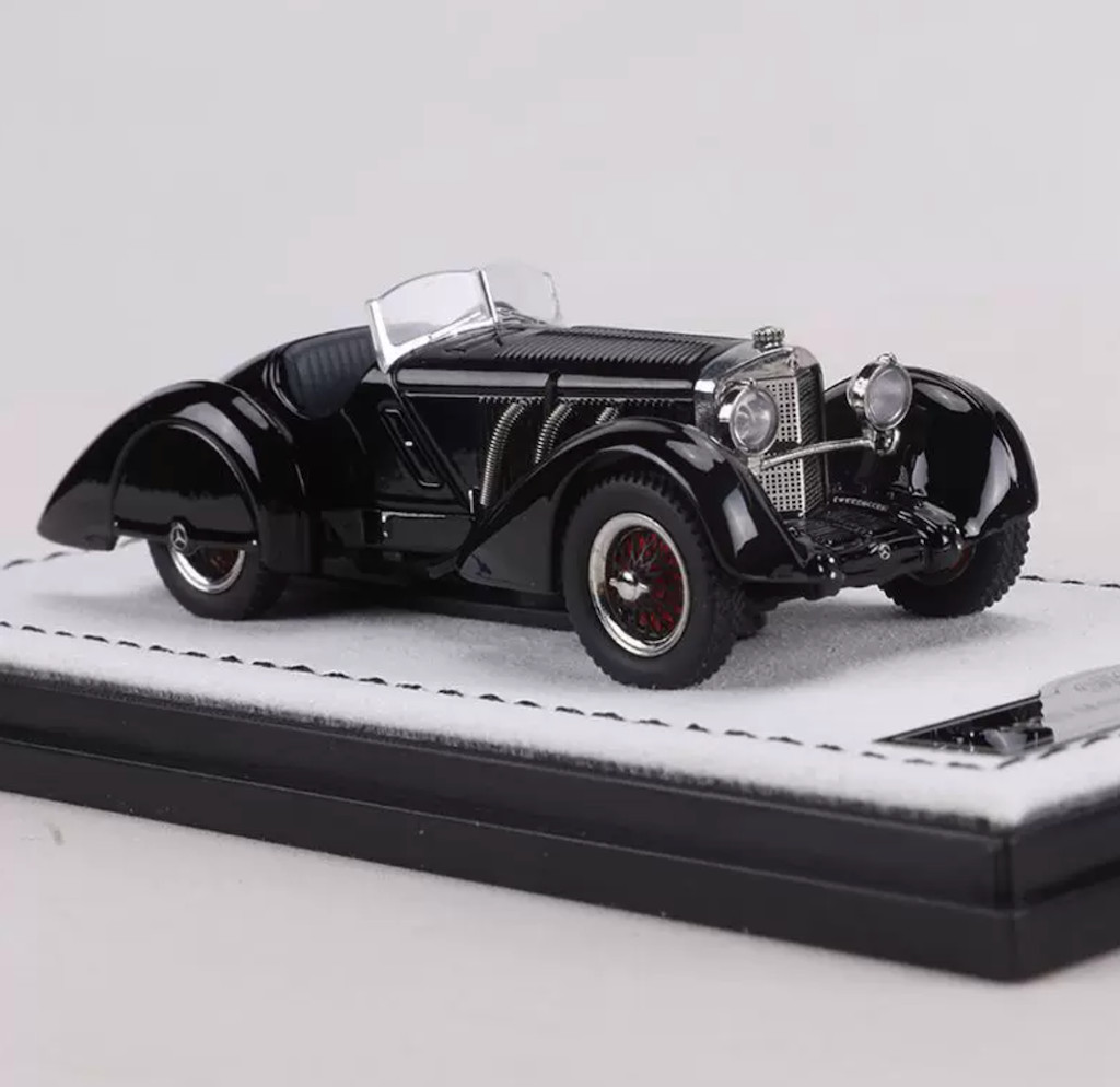 GFCC 1:64 HEC Black 1930 SSK Classic Vintage Model Diecast Metal Car