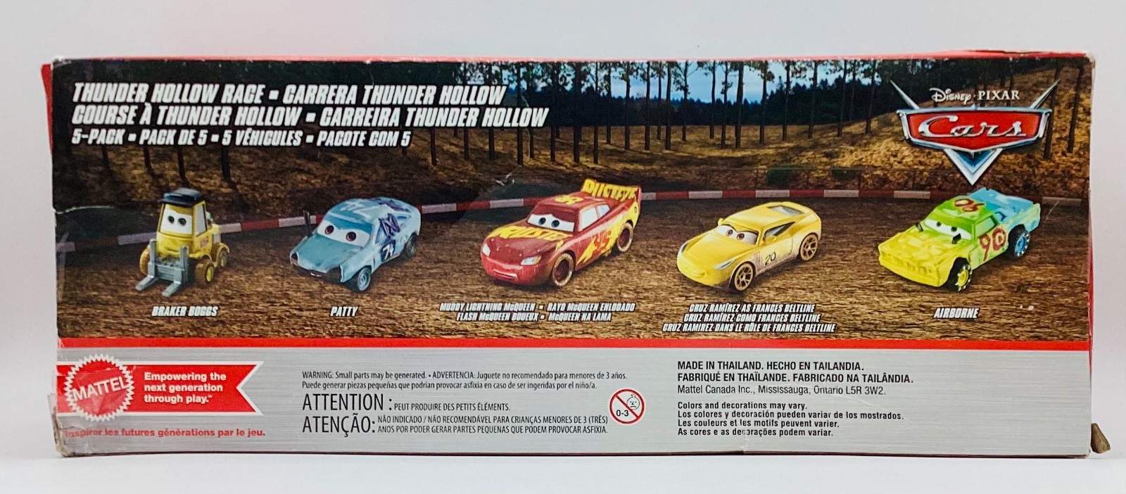 Disney Pixar Cars 5-Pack Thunder Hollow Race Braker Boggs Patty MINOR DAMAGE