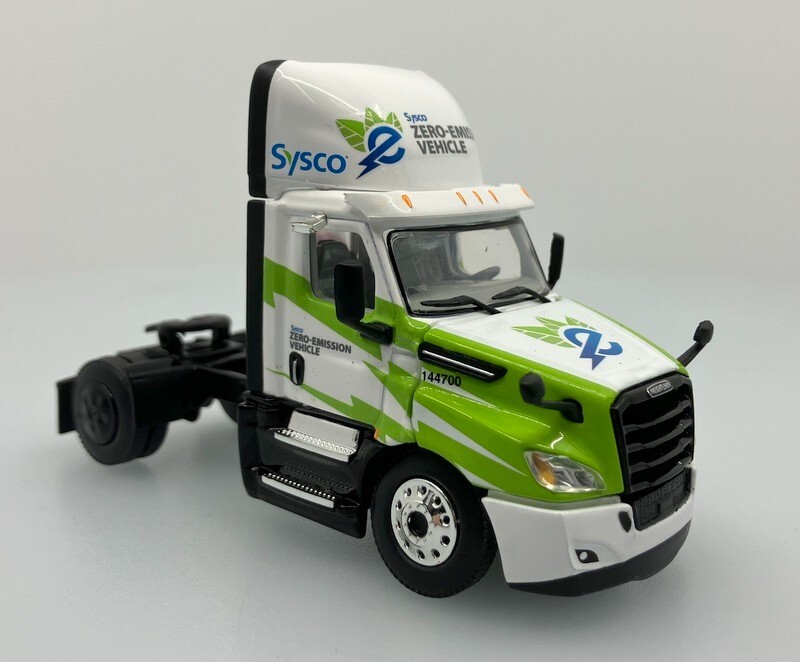 DCP by FG 1:64 eCascadia Electric Tractor w/Refrigerated Trailer: Sysco