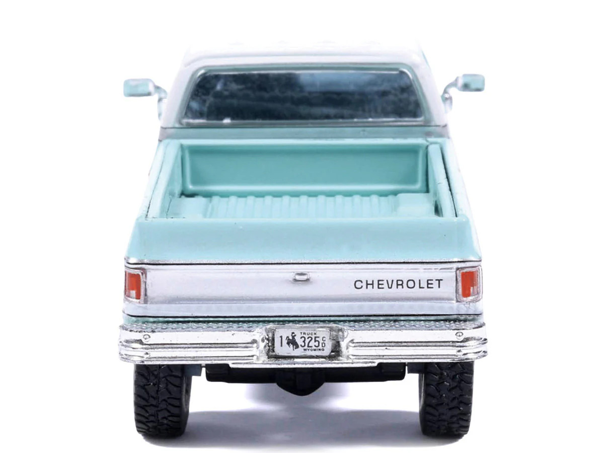 1978 Chevrolet Silverado K30 Crew Cab Pickup Truck Light Blue and White with Bl