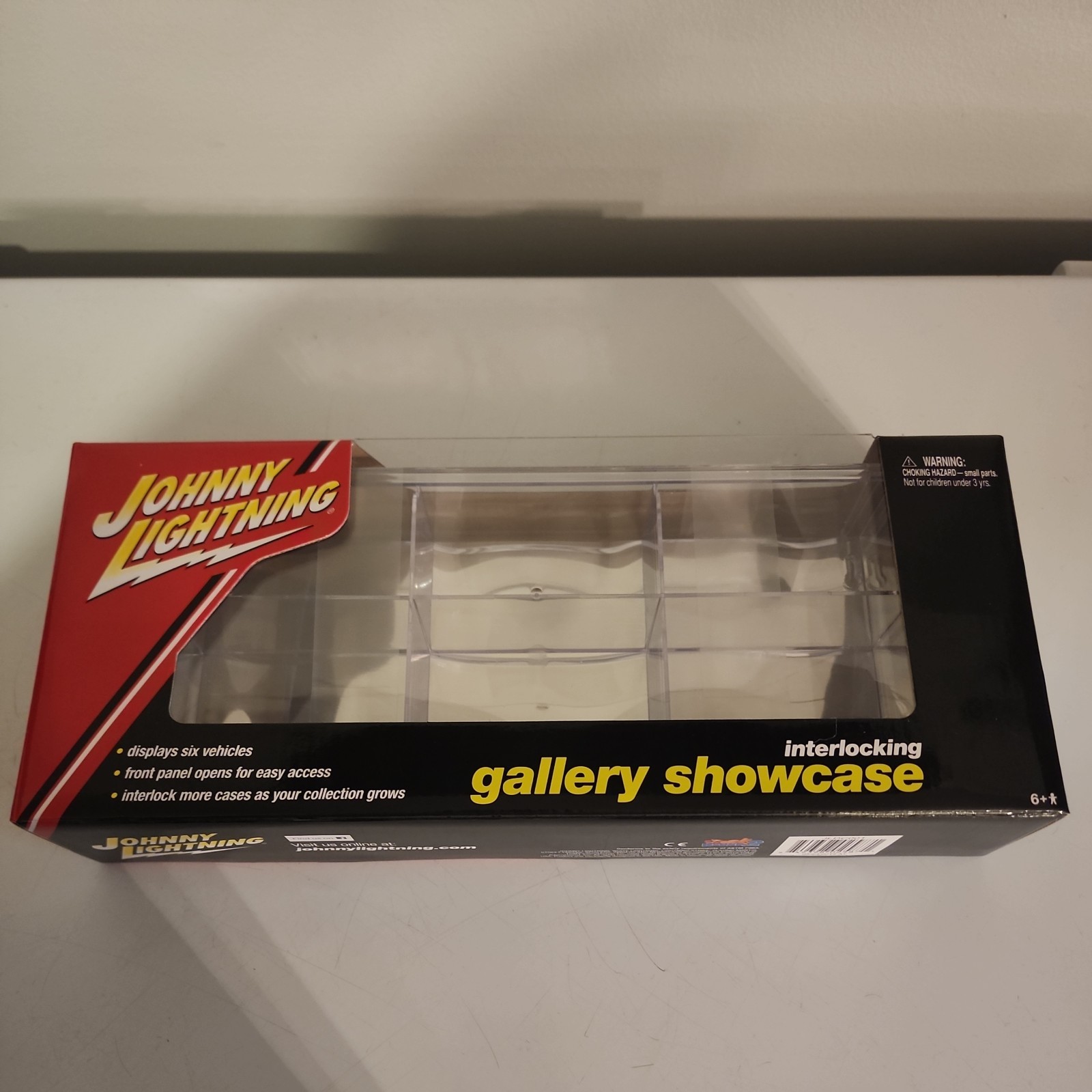 6 Car Interlocking Acrylic Display Show Case for 1/64 Scale Model Cars(E)