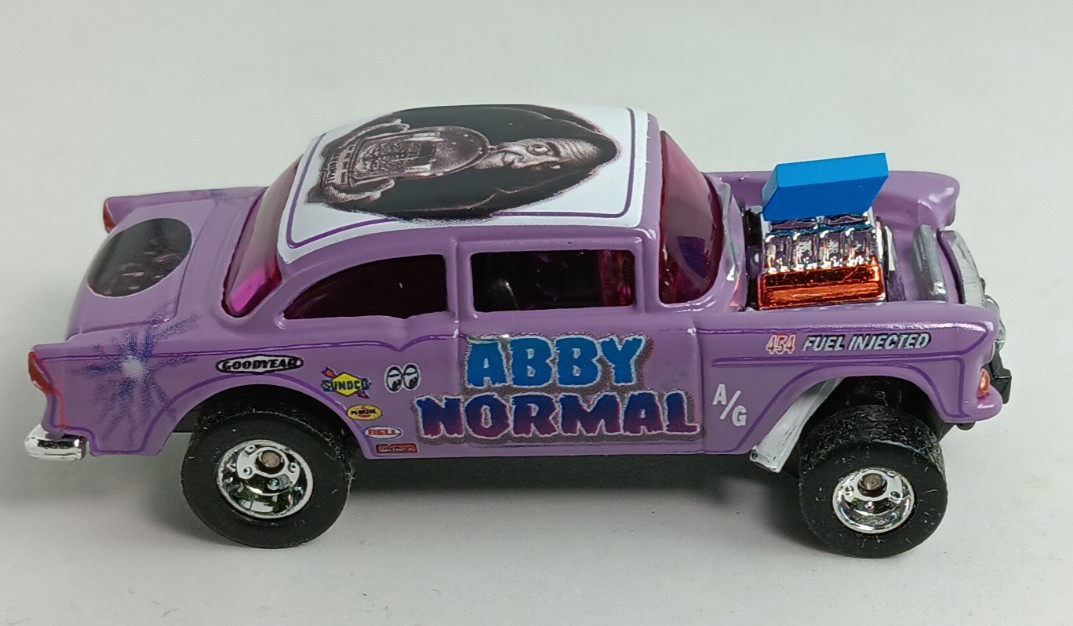 Custom, Hot Wheels ’55 CHEVY BEL AIR GASSER, “ABBY NORMAL”