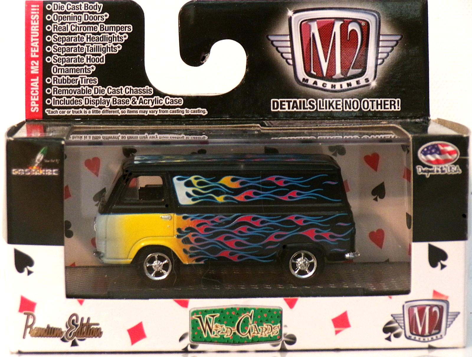 1965 Ford Econoline Van-Custom..WC07 14-70… WILD CARDS ….M2 machines..1:64