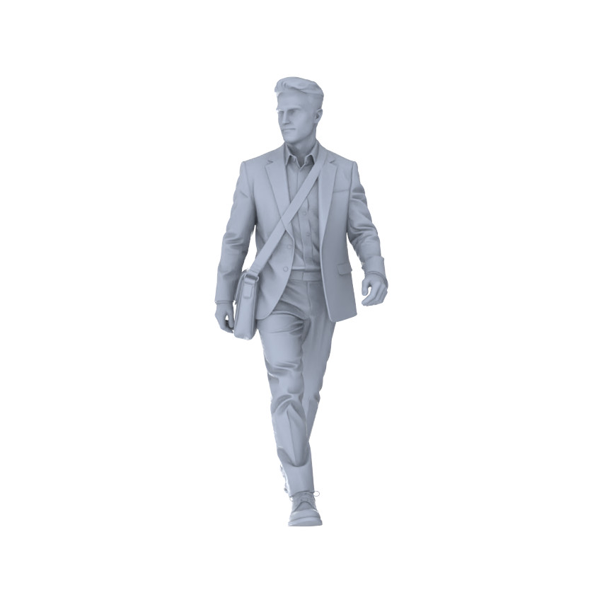 MRY-SFW 1/64/87 Modern Figure Office Commuter Pedestrian Business HO N Miniature