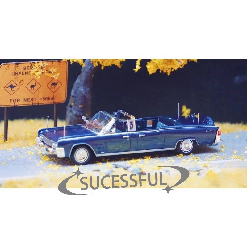 GOC 1/64 Blue Continental X100 HEC Luxury Sedan Diecast Metal Car Sealed