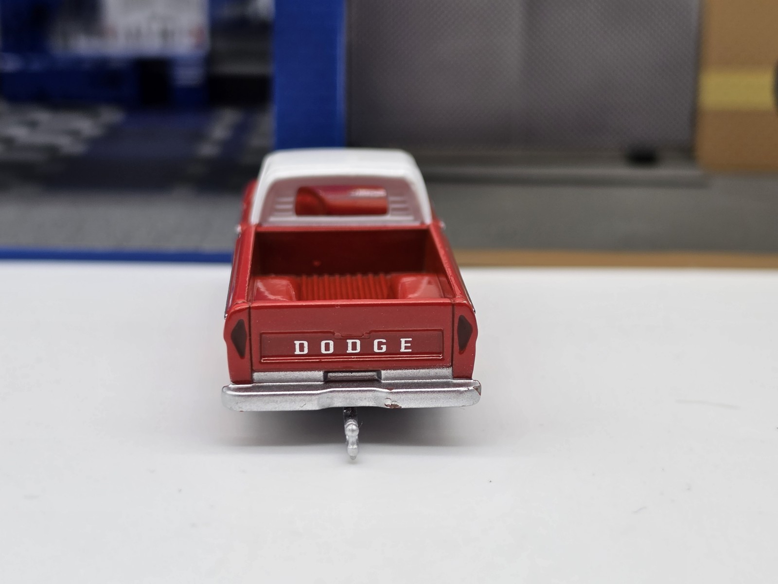 GREENLIGHT COLLECTIBLES 2024 LOOSE RED MR NORM’S 1966 DODGE D-100 W/CAR HAULER!!