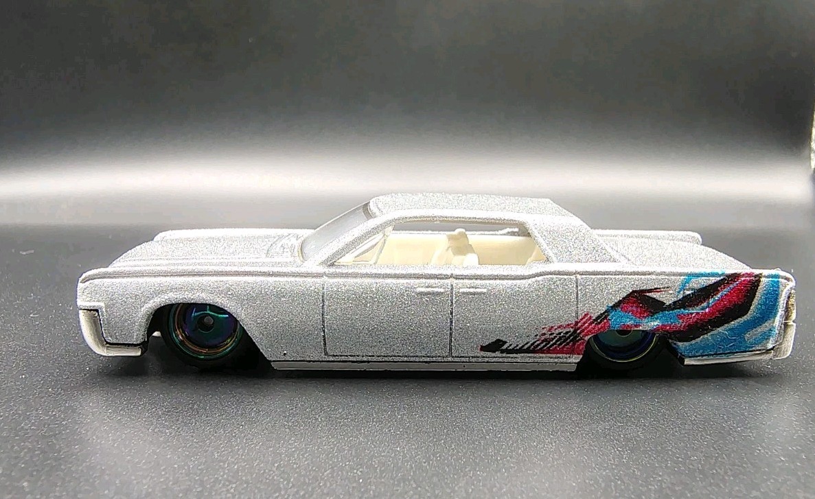 Custom Hot Wheels 64 Lincoln Continental Metallic Silver SSHIFTW NoScalpCustoms