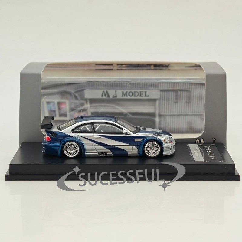 1:64 MJ GTR E46 Need For Speed Metal Diecast Model Car, Mini Gift