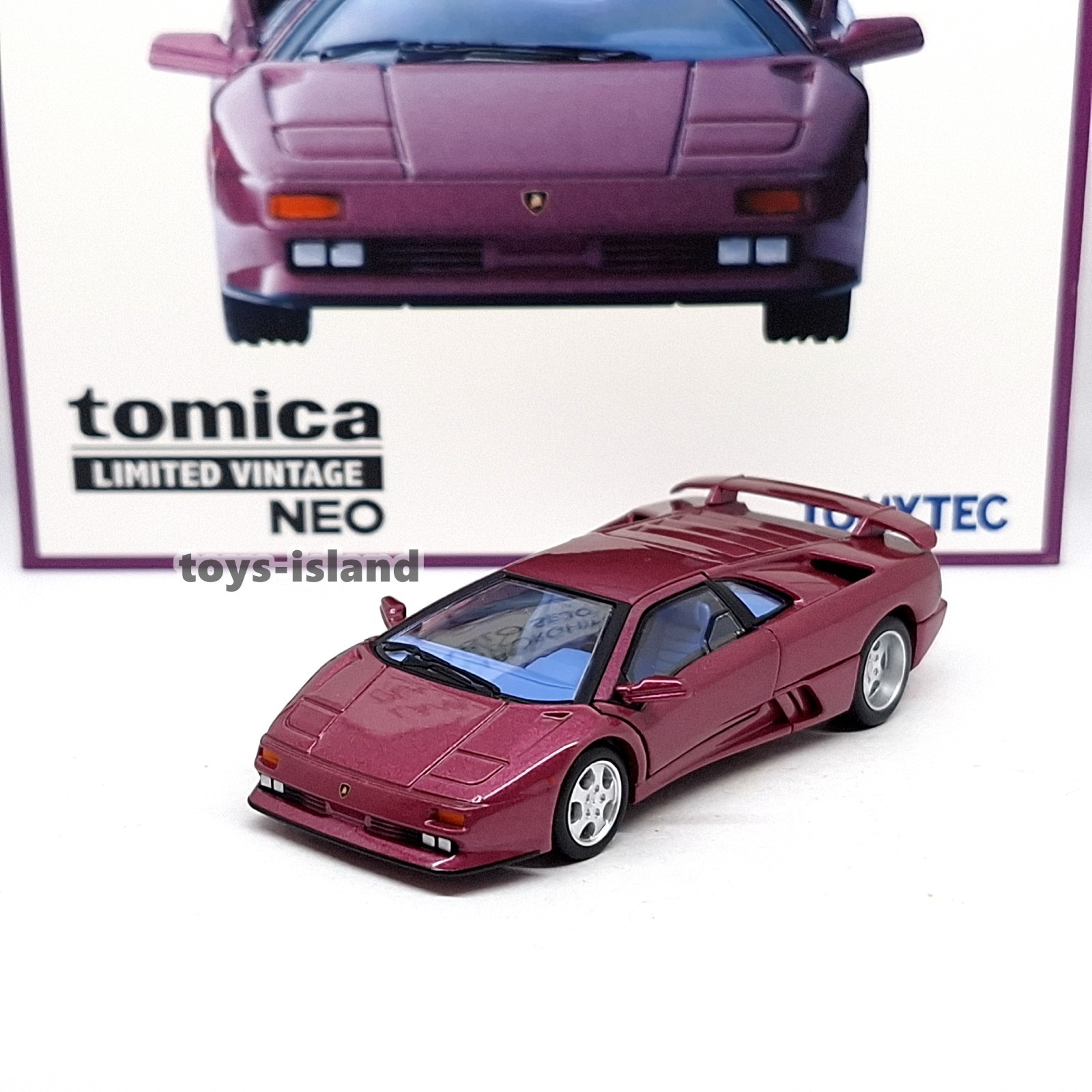 Tomica Limited Vintage NEO TLV Lamborghini DIABLO SE30 TOMYTEC LV Purple 1/64