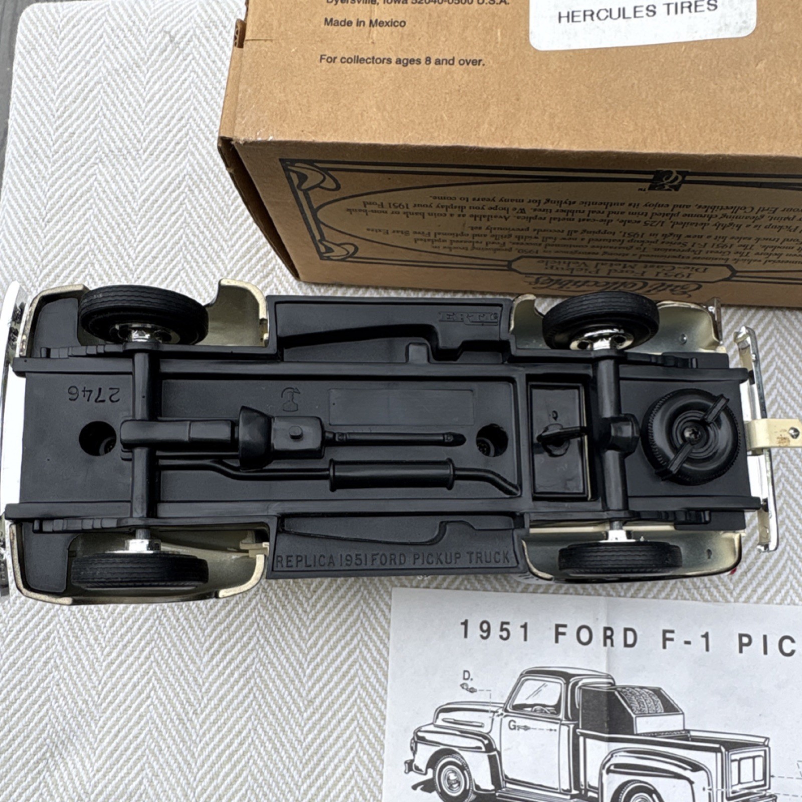 Ertl Collectibles 1:16 1951 Ford F-1 Pickup Truck Hercules Tires Diecast