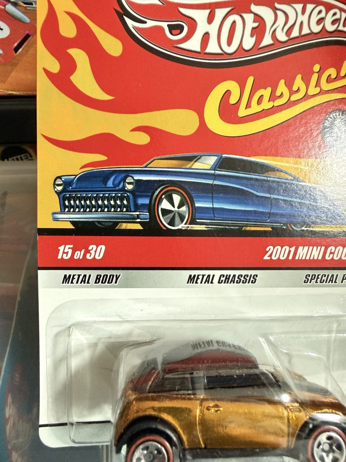 Hot Wheels Classics Series 5 2001 Mini Cooper, Gold, BP