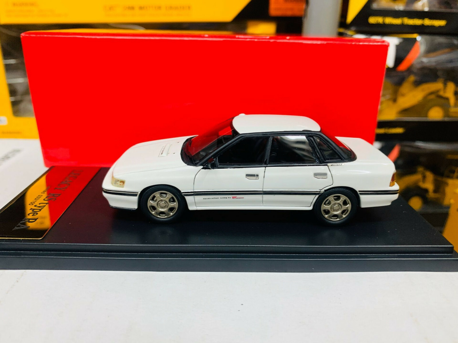 Subaru Legacy RS Type RA 1989 White 1/43 Scale Resin Model Car New in Box