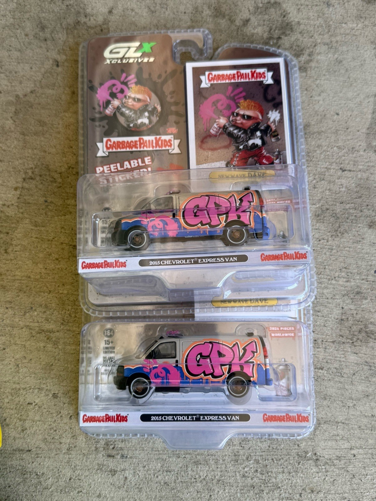 2026 SDCC EXCLUSIVE GREENLIGHT TOPPS GARBAGE PAIL KIDS Chase / Reg Chevy Van New