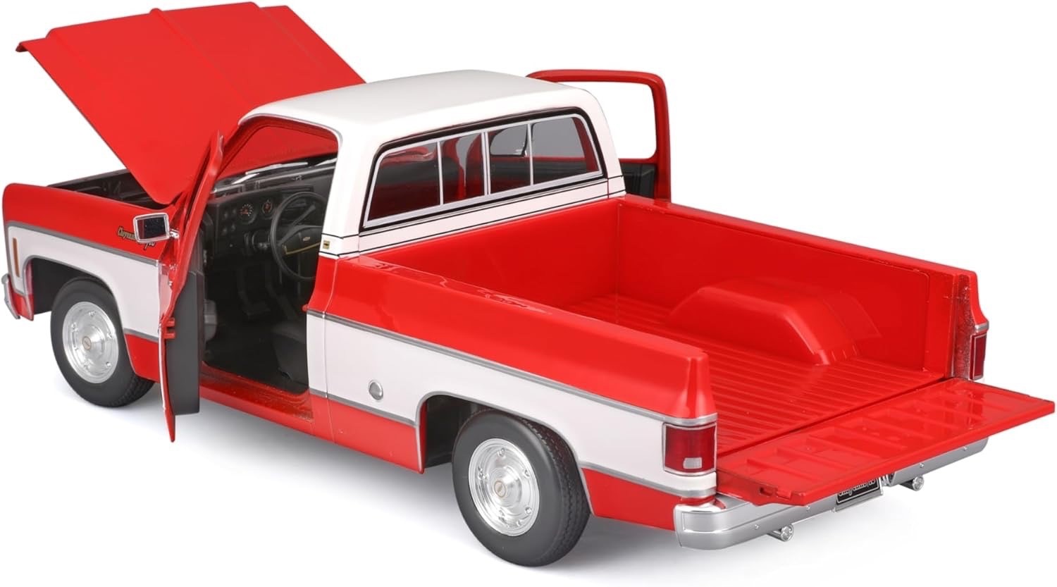 1974 Chevrolet C-10 c10 Cheyenne Super Red 1/18 1:18 Maisto Diecast Truck