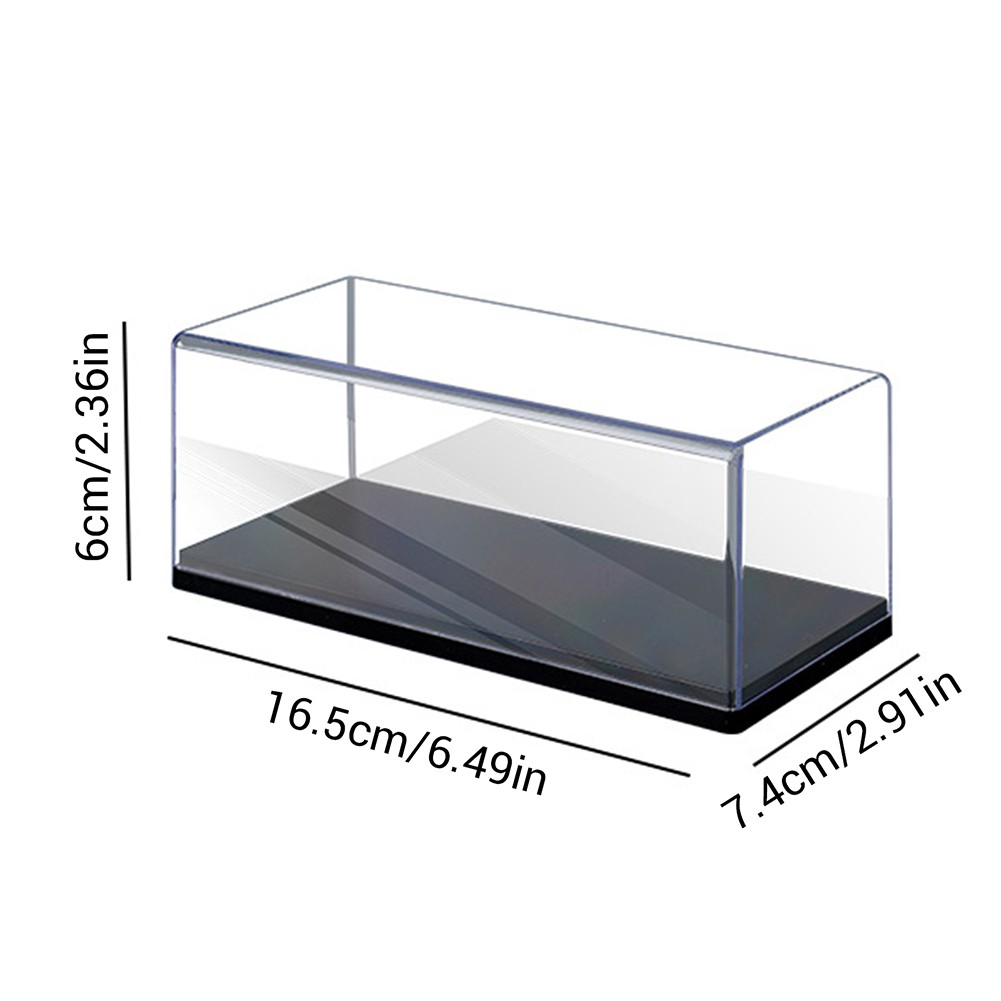 1:43 Model Acrylic Display Case with Base, Stackable Toy Car Storage Organizer