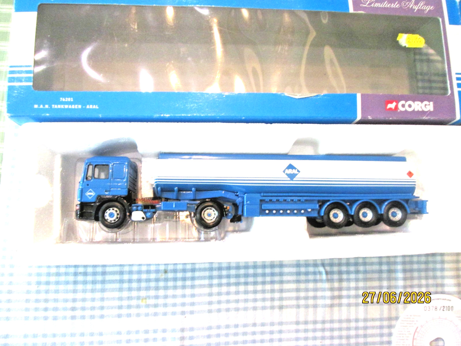 CORGI 1;50 No.76201 – MAN TANKER WAGON – ARAL – BOXED