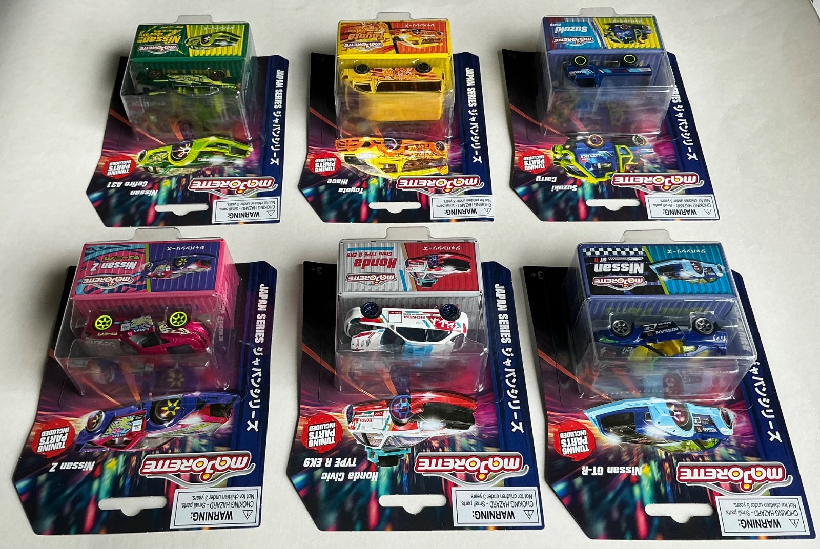 2024 Majorette Japan Series 1 Deluxe Cars with Tuner Parts Complete Set of 6