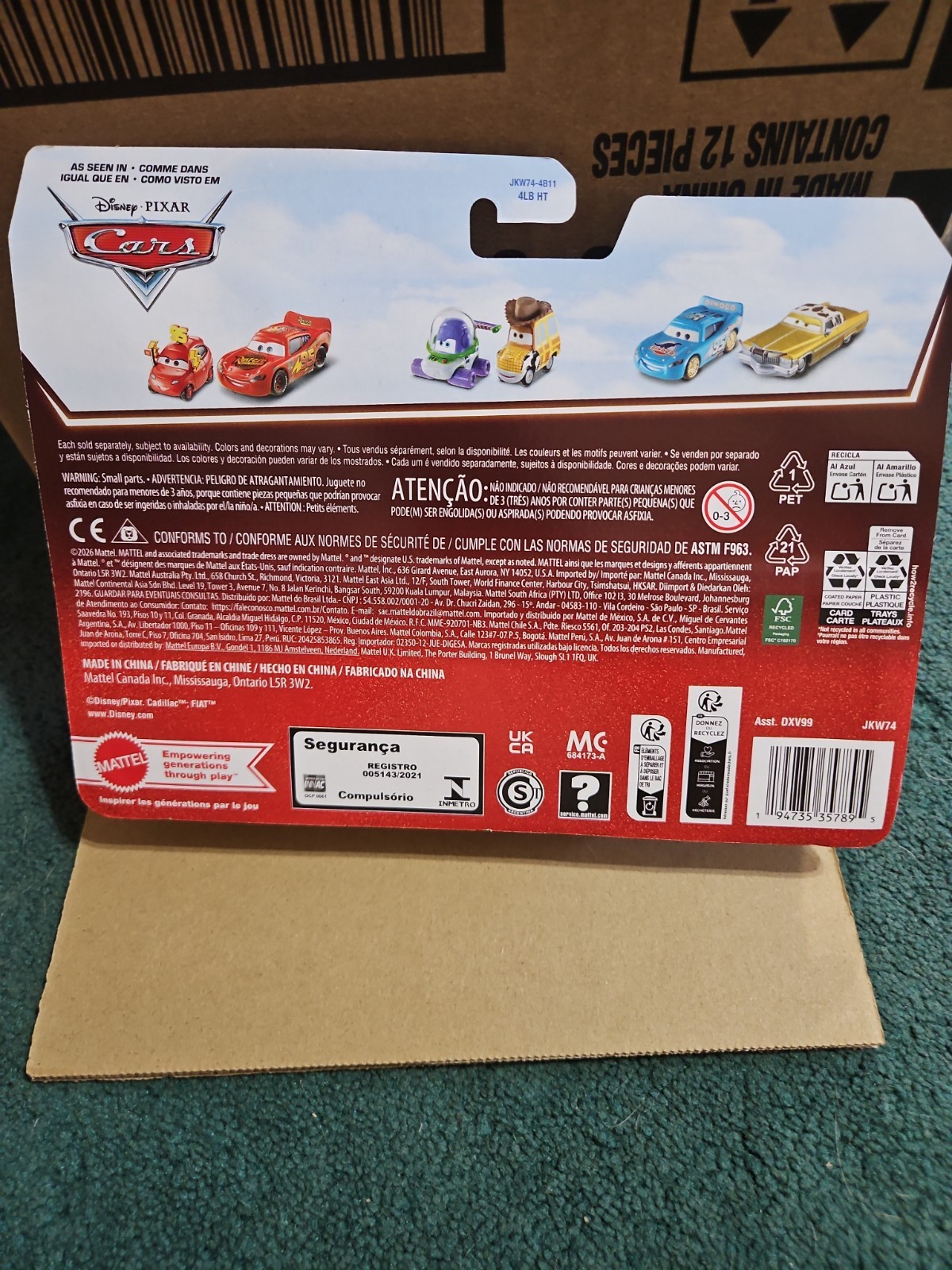 DISNEY PIXAR CARS 20th AE RED FIRE TRUCK GUIDO FORKLIFT 2026 2 PACK New